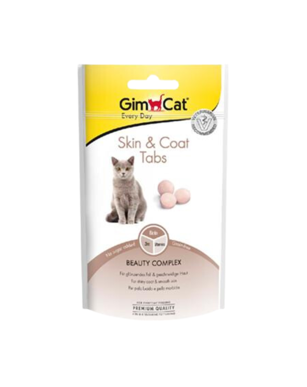 предпросмотр Витаминное лакомство GIMCAT SKIN and COAT для здоровья кожи и шерсти для кошек, 40 г 2