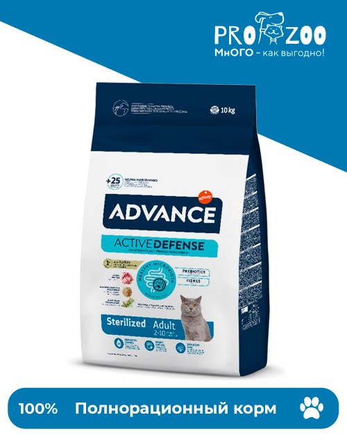 Advance Sterilized для стерилизованных кошек, индейка Advance Sterilized для стерилизованных кошек, индейка
