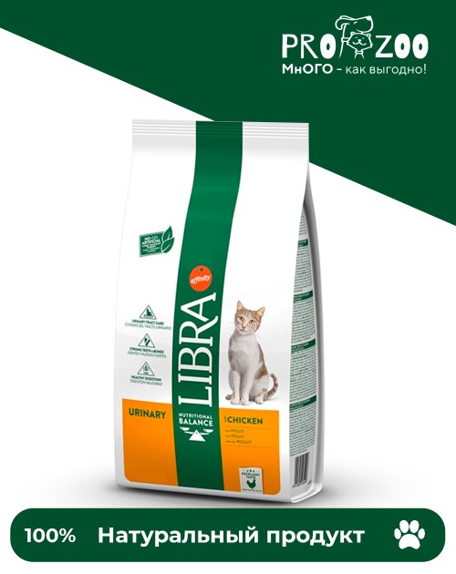 LIBRA CAT URINARY для кошек при мочекаменной болезни с курицей LIBRA CAT URINARY для кошек при мочекаменной болезни с курицей