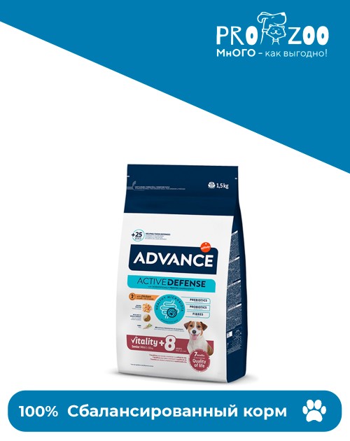 Advance Mini SENIOR для собак малых пород старше 8 лет Advance Mini SENIOR для собак малых пород старше 8 лет