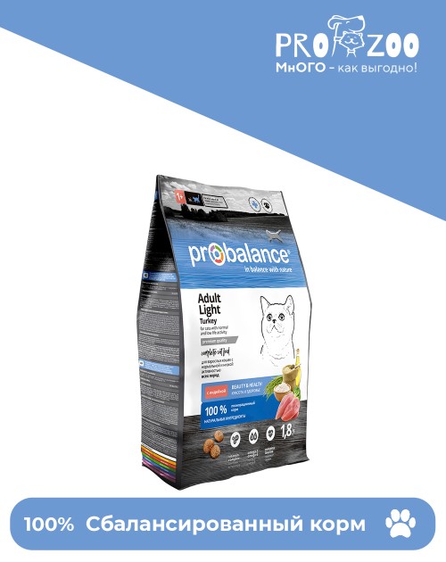 ProBalance Light Turkey для кошек, индейка