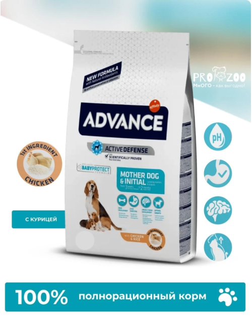 Advance Mother&Puppy Initial для щенков, беременных и кормящих собак Advance Mother&Puppy Initial для щенков, беременных и кормящих собак