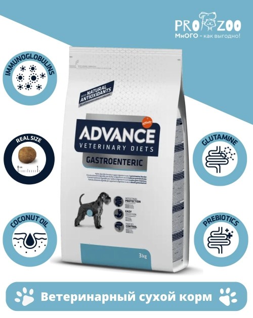 Advance VetDiet Gastroenteric для собак с проблемами ЖКТ, курица Advance VetDiet Gastroenteric для собак с проблемами ЖКТ, курица