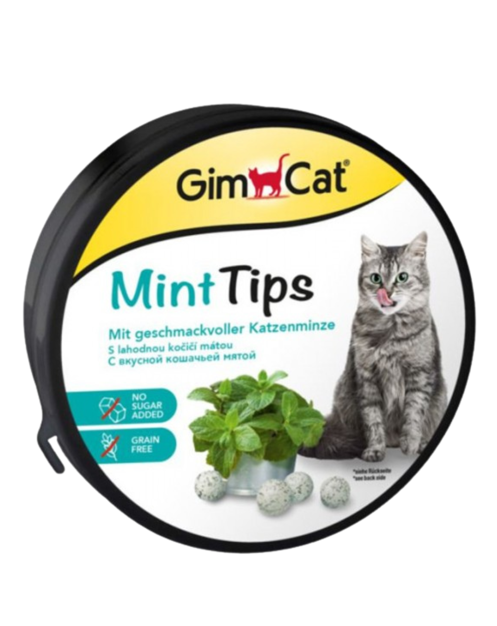 предпросмотр Витаминное лакомство GIMCAT MINTIPS для взрослых кошек, кошачья мята, 0,425 кг 2