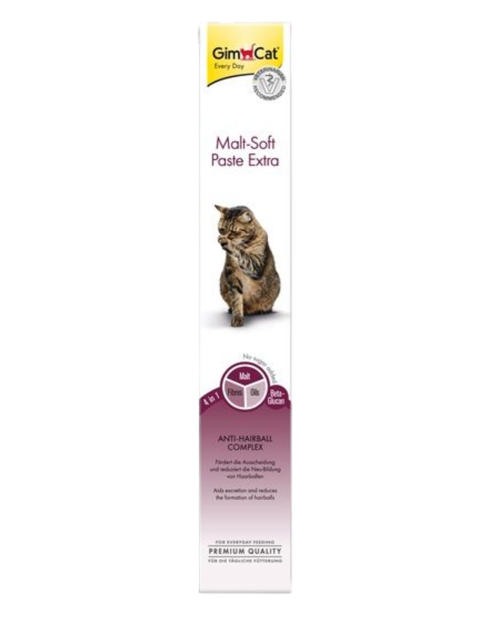 предпросмотр Мультивитаминная паста GIMCAT с эффектом выведения шерсти для кошек, 50 г  2