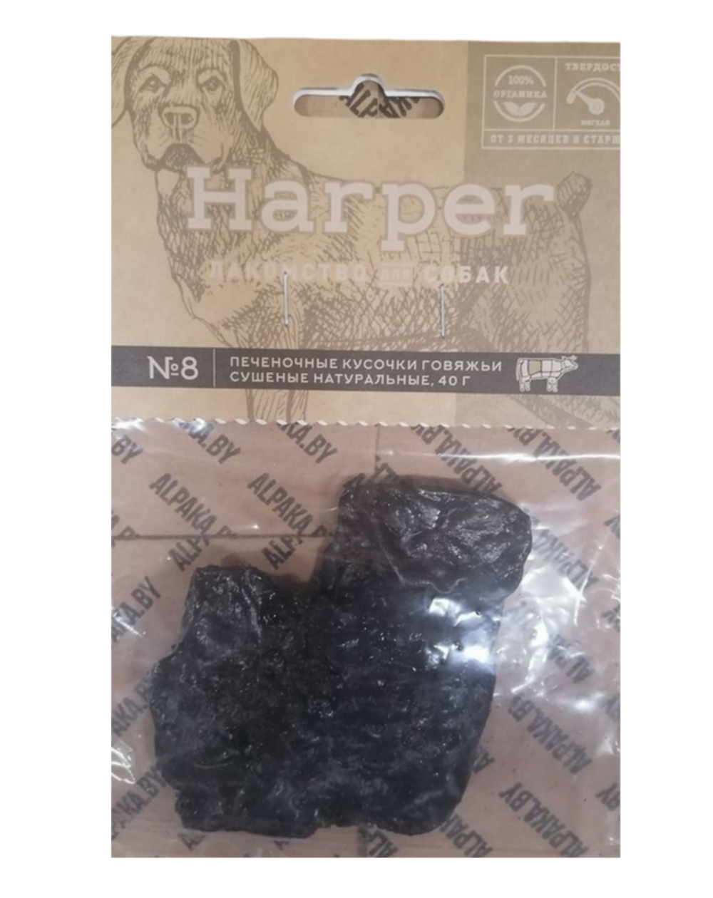 предпросмотр Лакомство Harper печеночные кусочки для взрослых собак, говядина, 0,04 кг 2