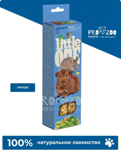 Лакомство Little One палочки для грызунов, овощи