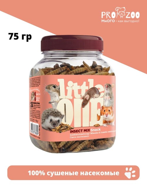 Лакомство Little One для грызунов, смесь насекомых