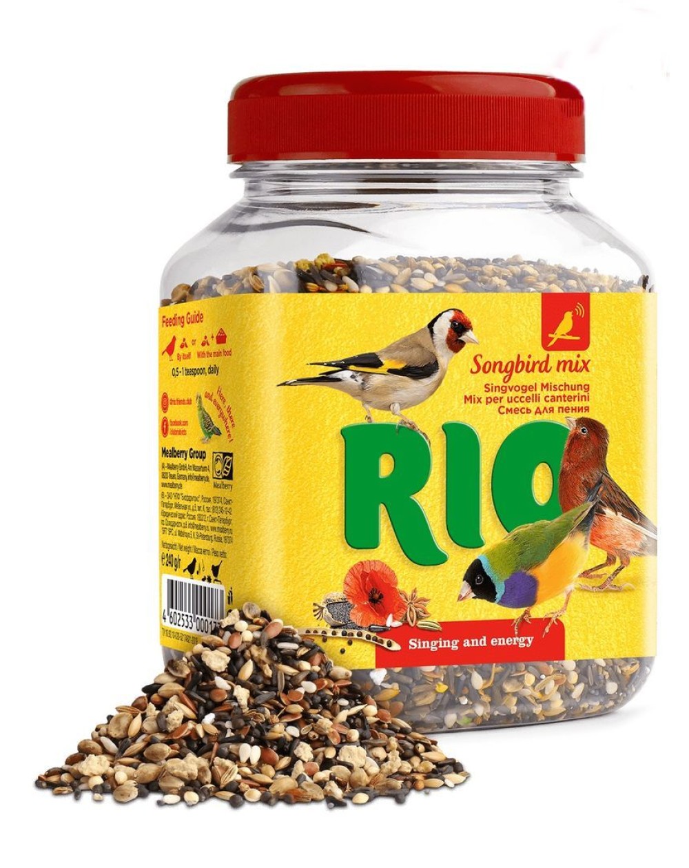 предпросмотр Смесь RIO для стимулирования пения, для всех видов птиц, 240 г 2