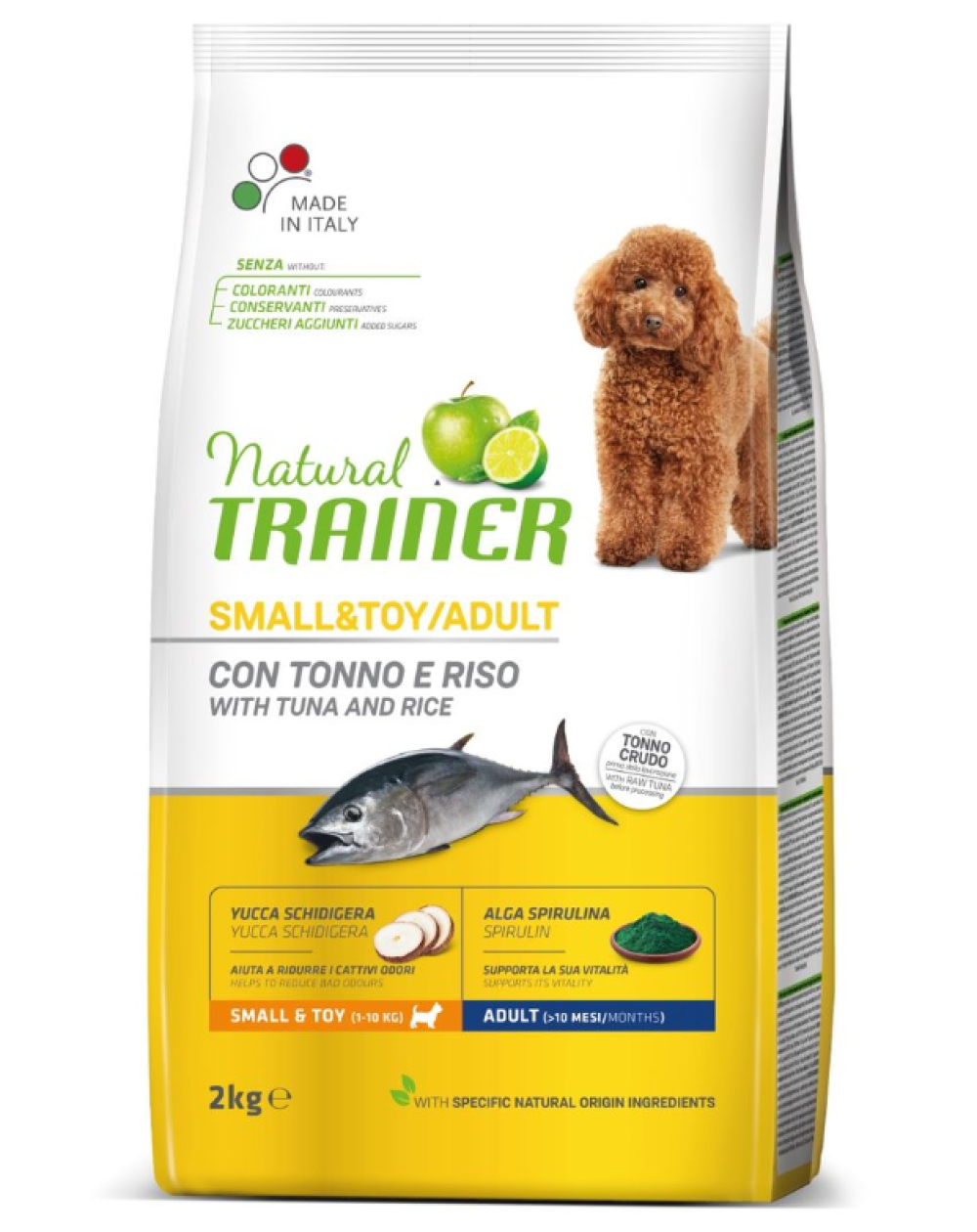 предпросмотр Сухой корм Natural Trainer для собак мелких пород, тунец, 2 кг 2