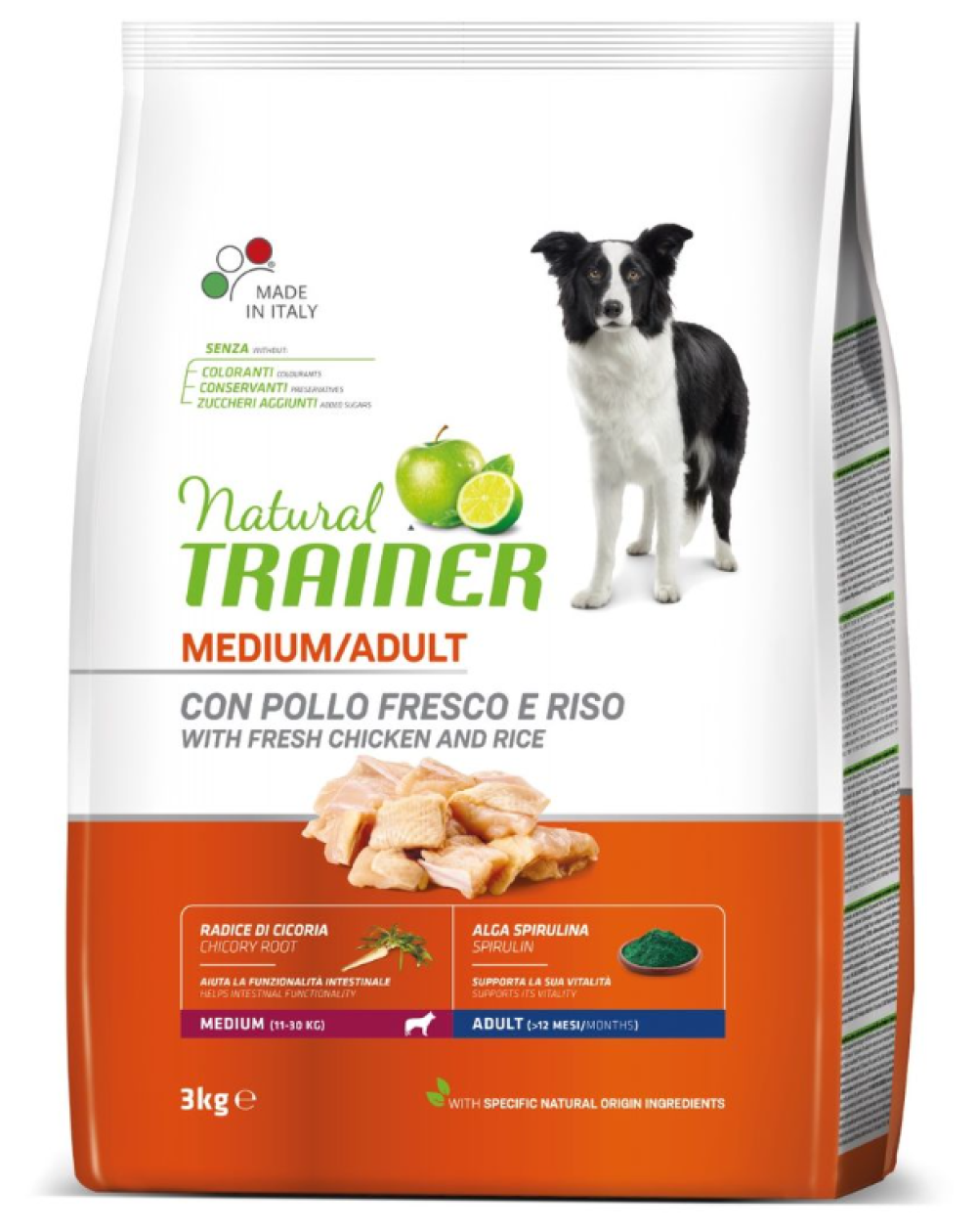 предпросмотр Сухой корм Natural Trainer для собак средних пород, курица, 3 кг 2