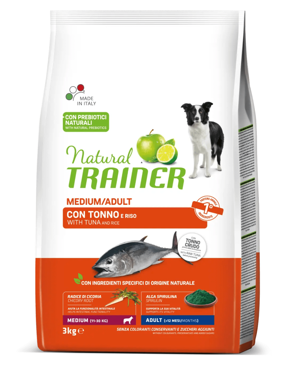 предпросмотр Сухой корм Natural Trainer для собак средних и крупных пород, тунец, 3 кг 2