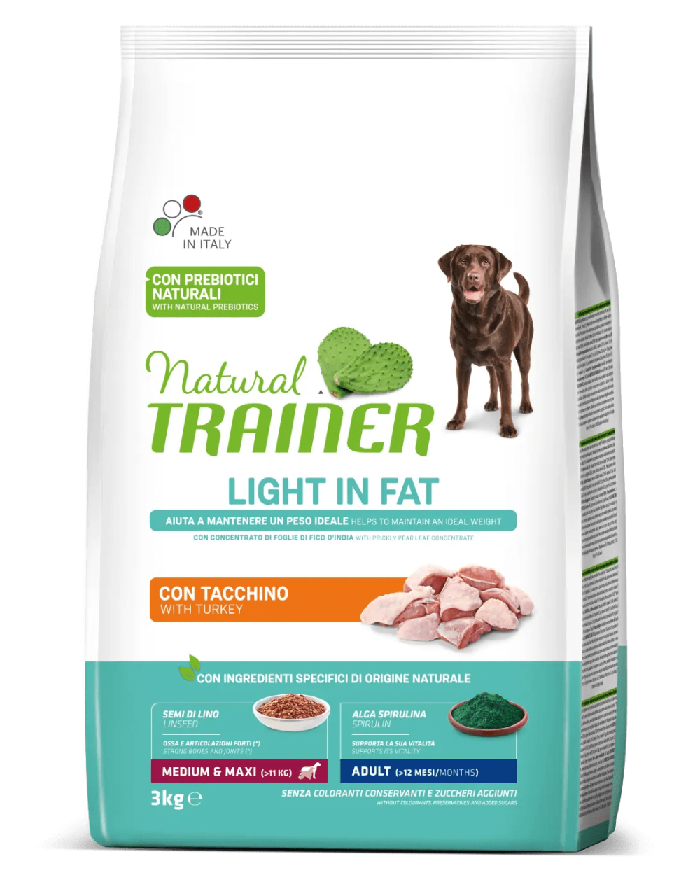 предпросмотр Сухой корм Natural Trainer Light для собак средних и крупных пород со склонностью к ожирению, индейка, 12 кг 2