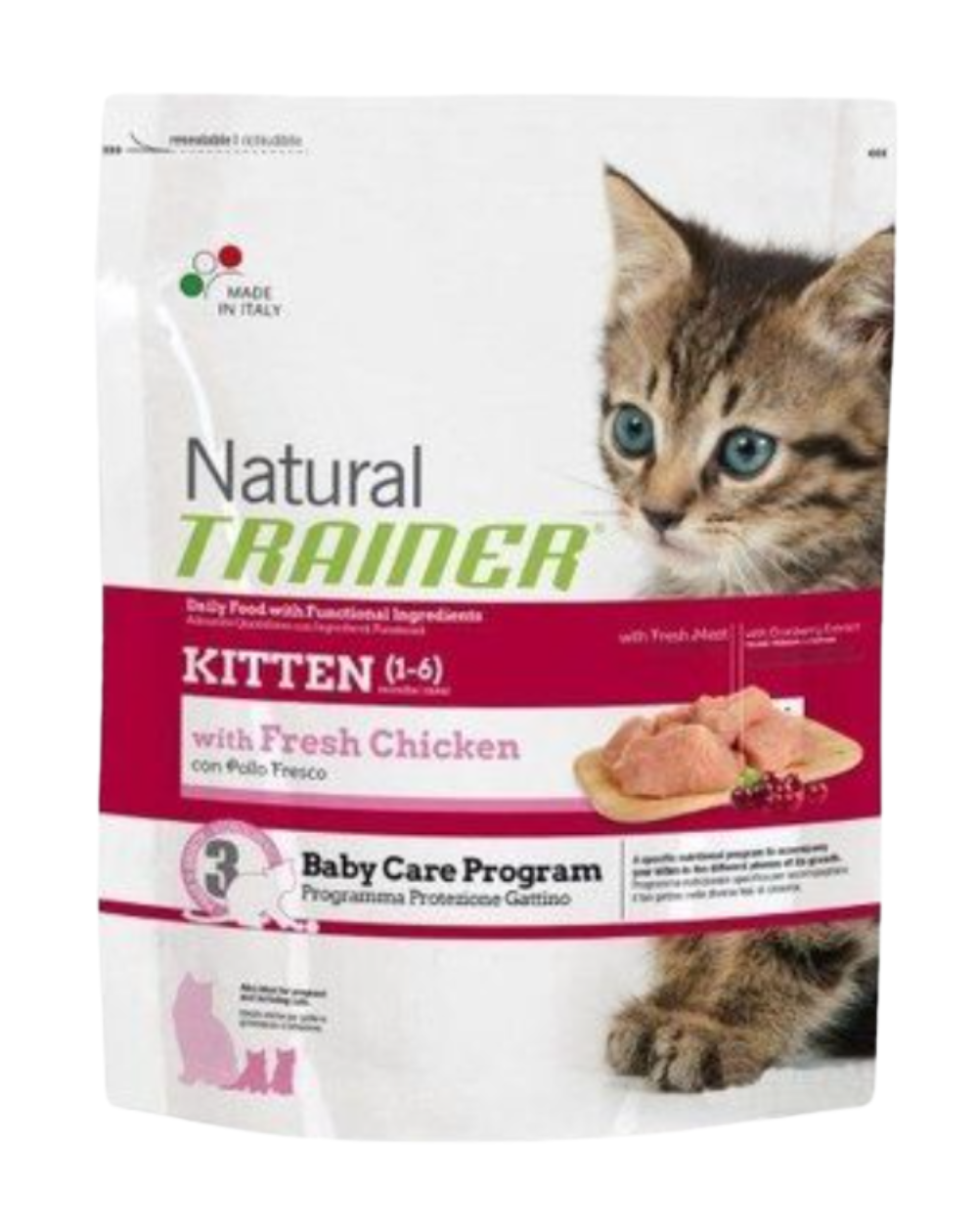 предпросмотр Сухой корм Natural Trainer для котят от 1 до 6 месяцев, курица, 0,3 кг  2