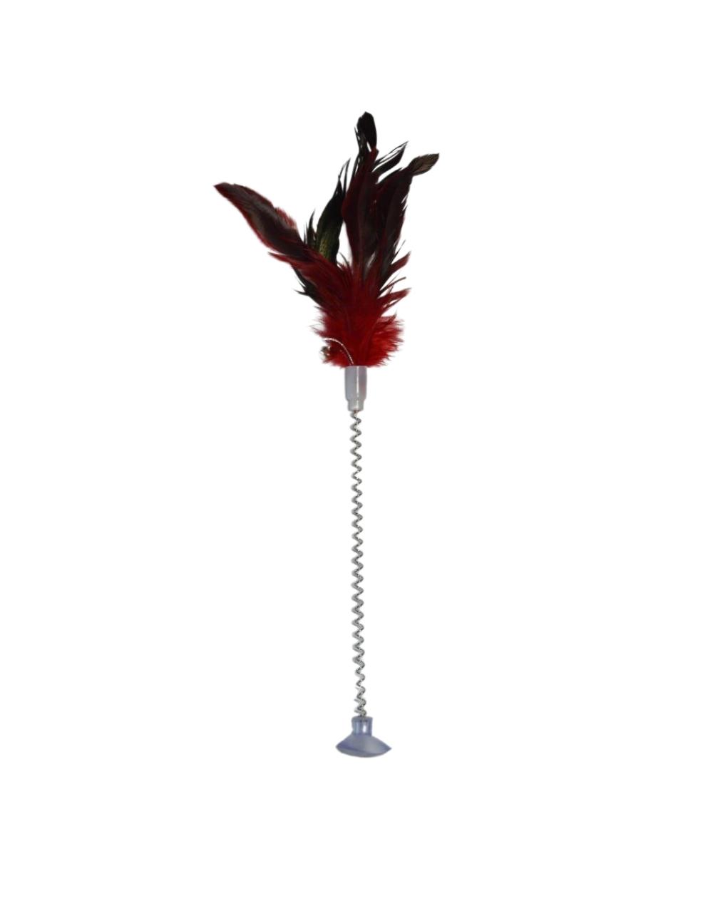 предпросмотр Игрушка-дразнилка, перья на пружинке, 35 см 2