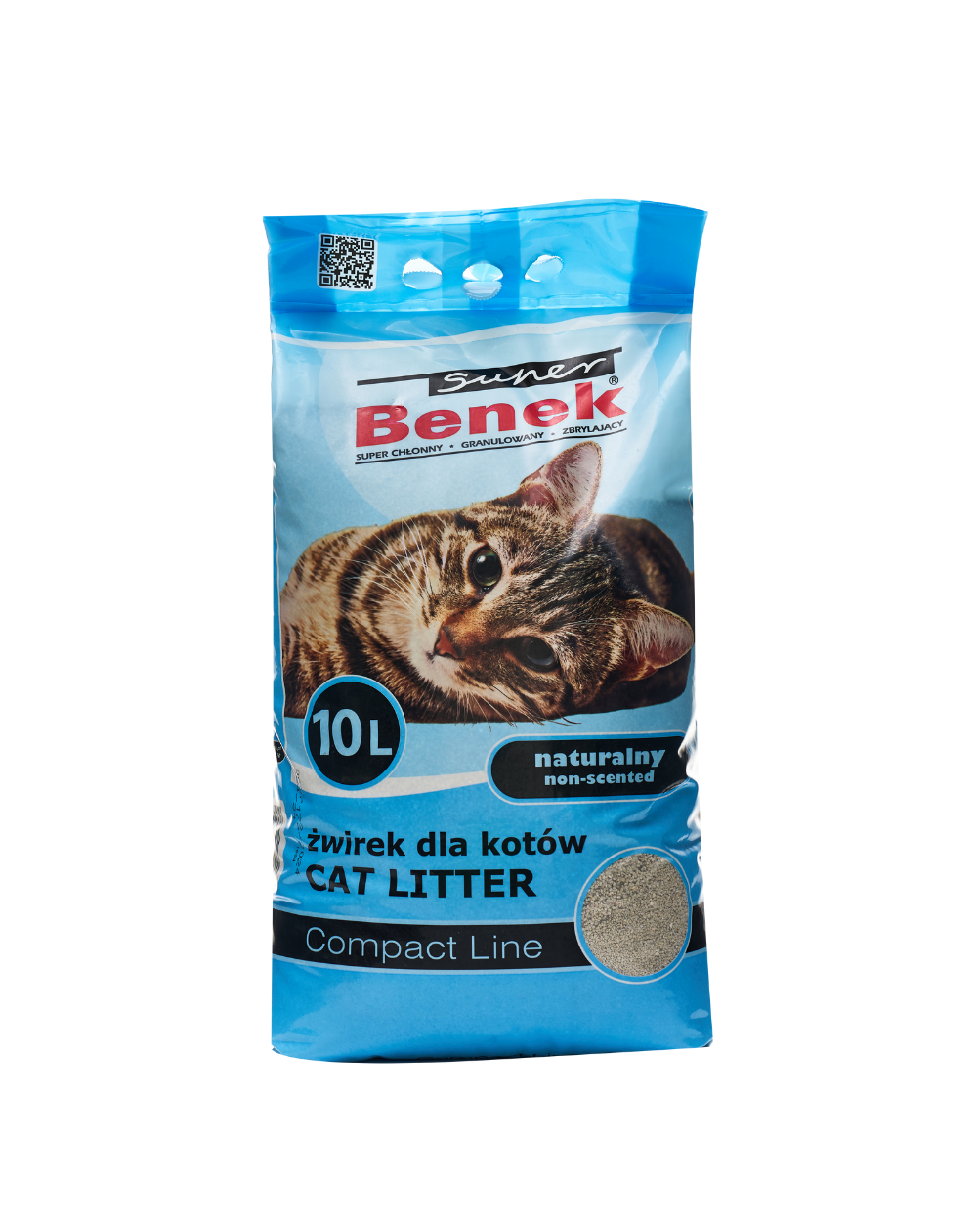 Наполнитель Super Benek для туалета для кошек, компакт, натуральный, 8 кг предпросмотр Наполнитель Super Benek для туалета для кошек, компакт, натуральный, 8 кг 2