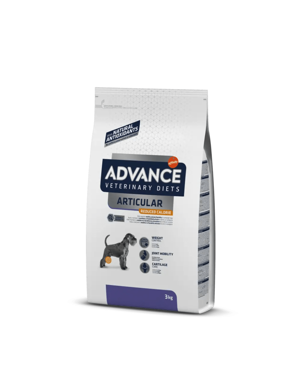 предпросмотр Сухой корм Advance VetDiet для взрослых собак с заболеваниями суставов и лишним весом, курица, 3 кг 2