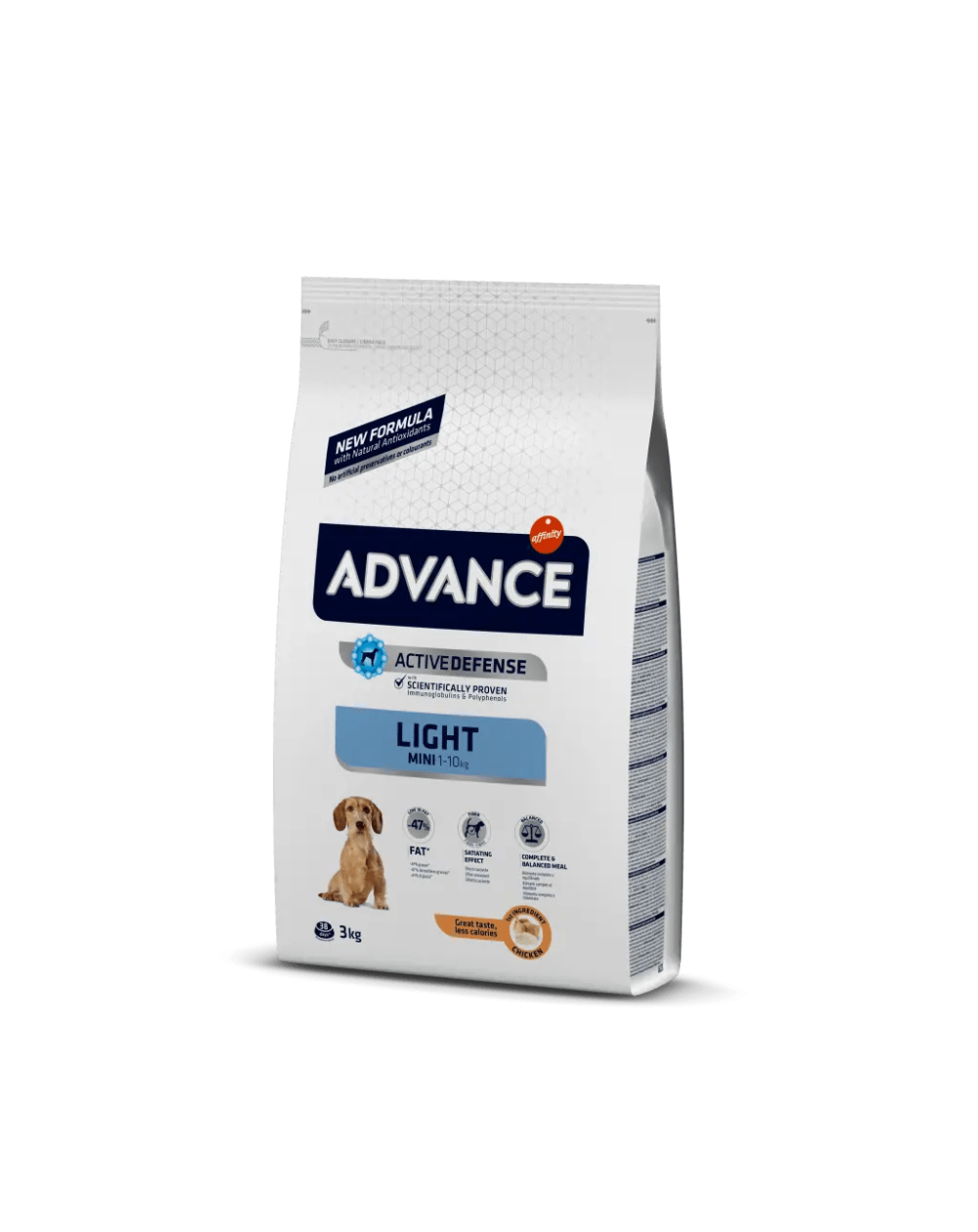 предпросмотр Сухой корм Advance Light для взрослых собак малых пород, курица и рис, 3 кг 2