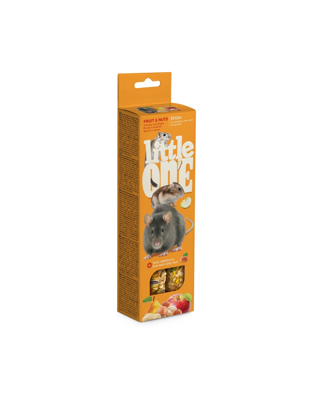 предпросмотр Лакомство Little One палочки для грызунов, фрукты и орехи, 0,12 кг 2
