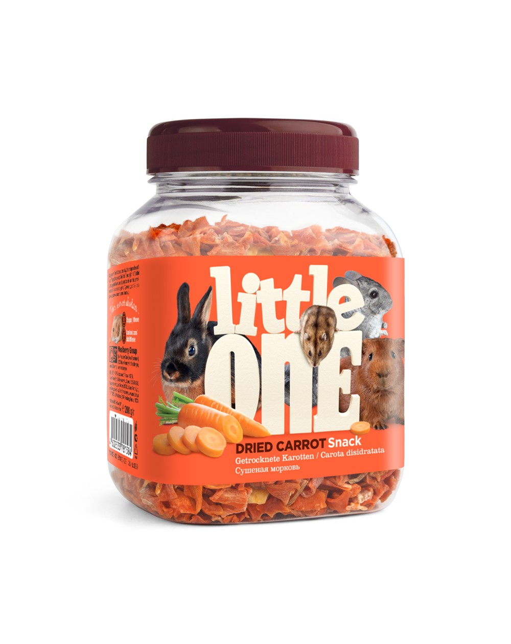 предпросмотр Лакомство Little One для грызунов, сушеная морковь, 0,2 кг 2