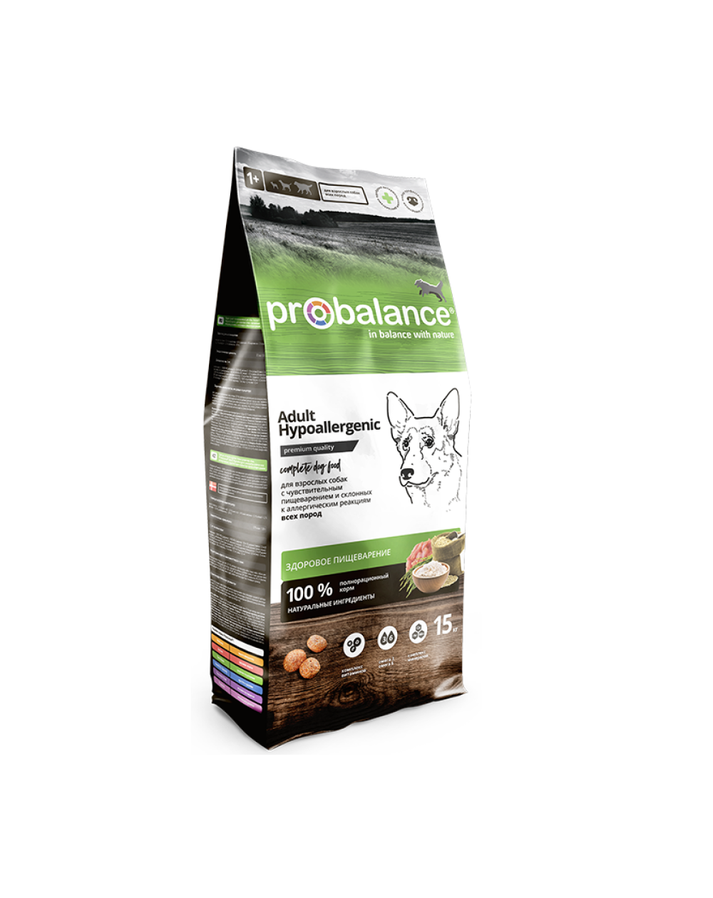 предпросмотр Сухой корм ProBalance Hypoallergenic для взрослых собак всех пород, курица, 15 кг 2