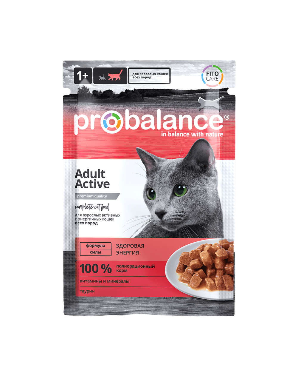 предпросмотр Корм ProBalance Active пауч для активных кошек, курица, 0,085 кг 2