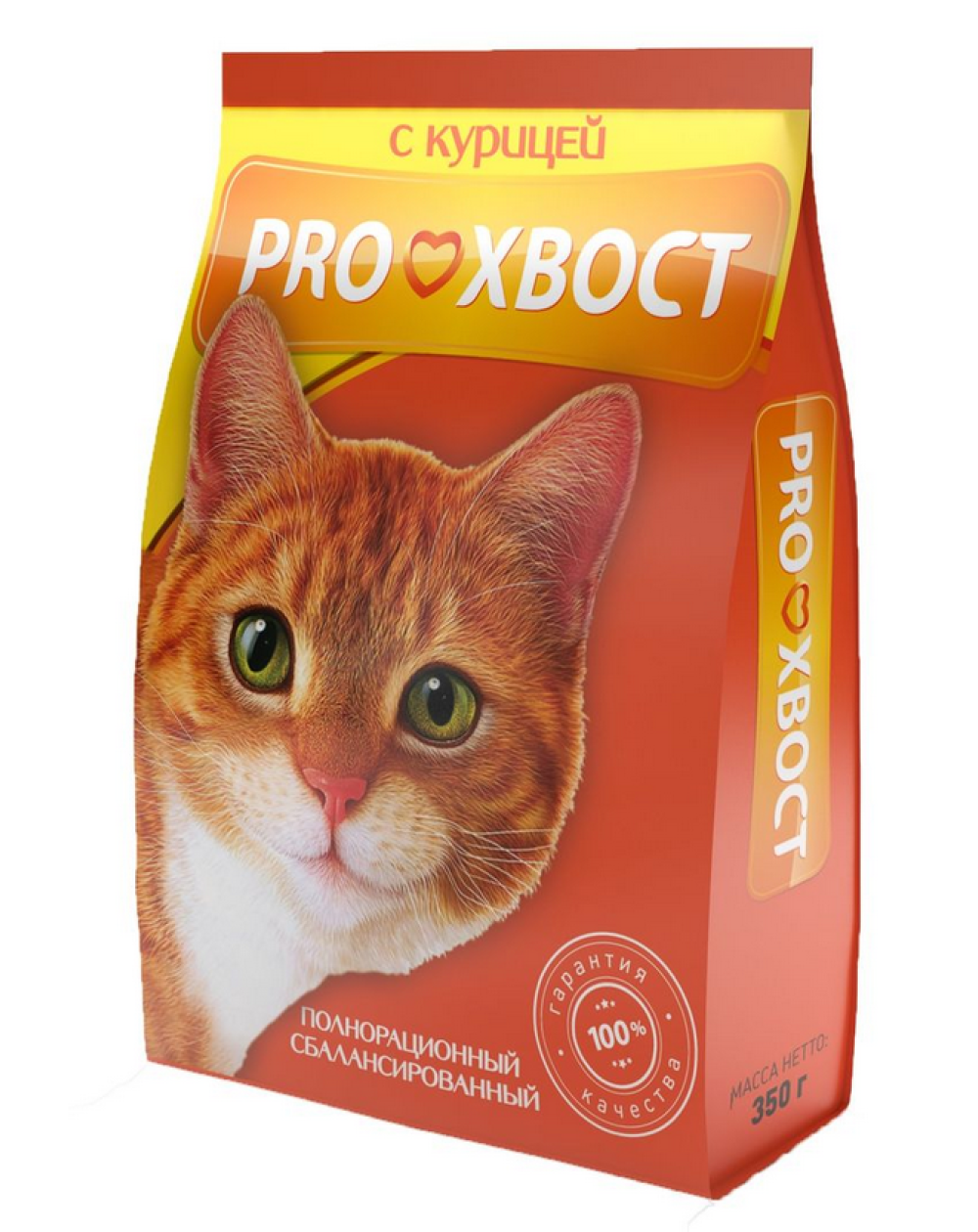 предпросмотр Сухой корм ProХвост для кошек, курица, 0,35 кг 2