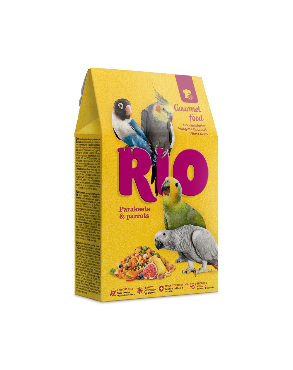 предпросмотр Корм RIO для средних и крупных попугаев, 0,25 кг 2