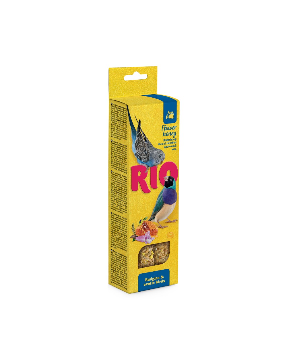 предпросмотр Палочки RIO для волнистых попугаев и экзотических птиц, мед, 0,08 кг 2