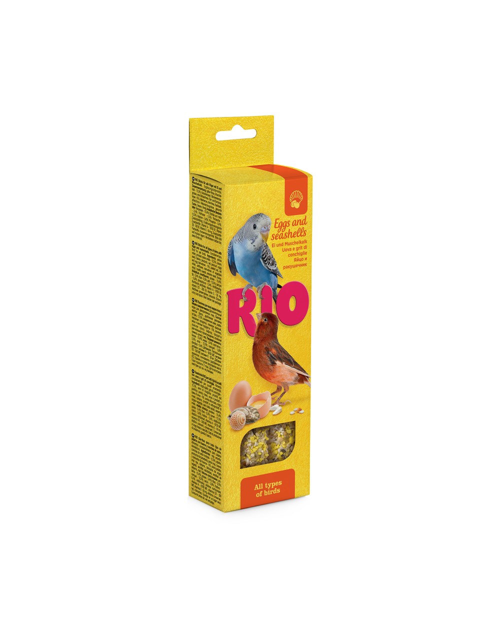 предпросмотр Палочки RIO для всех видов птиц, яйцо и ракушечником, 0,08 кг 2