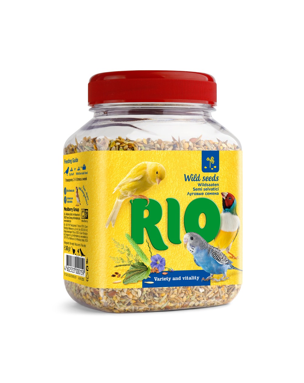 предпросмотр Семена луговых трав RIO для птиц, 0,24 кг 2