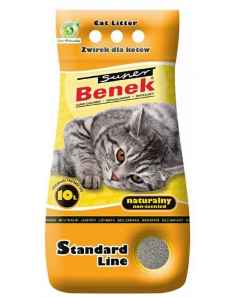 предпросмотр Наполнитель Super Benek для туалета для кошек, натуральный, 8 кг 2