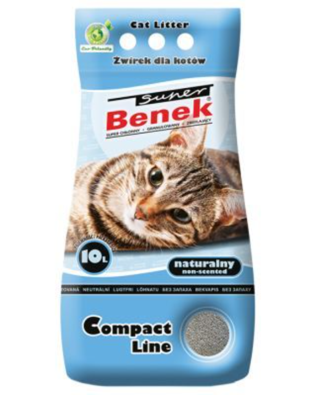 предпросмотр Наполнитель Super Benek для туалета для кошек, компакт, натуральный, 20 кг  2