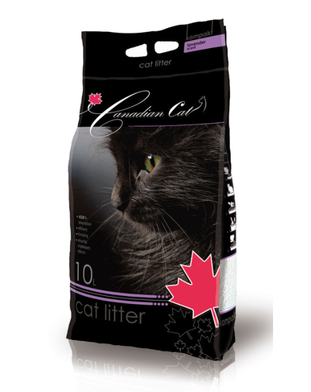 предпросмотр Наполнитель Canadian Cat для кошек, лаванда, 8 кг  2