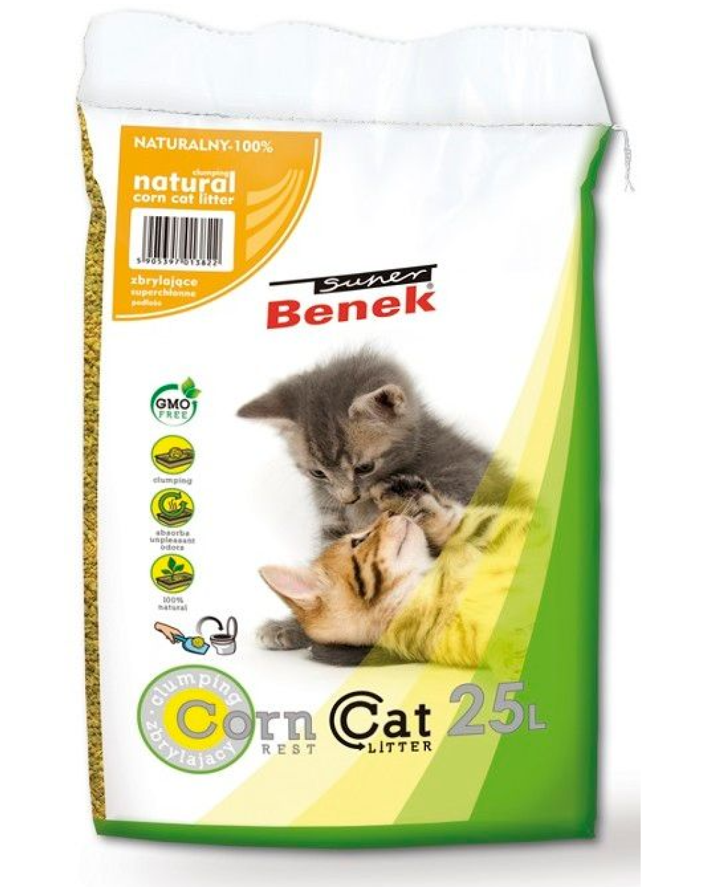 предпросмотр Наполнитель Corn Cat для кошек, 8,8 кг 2