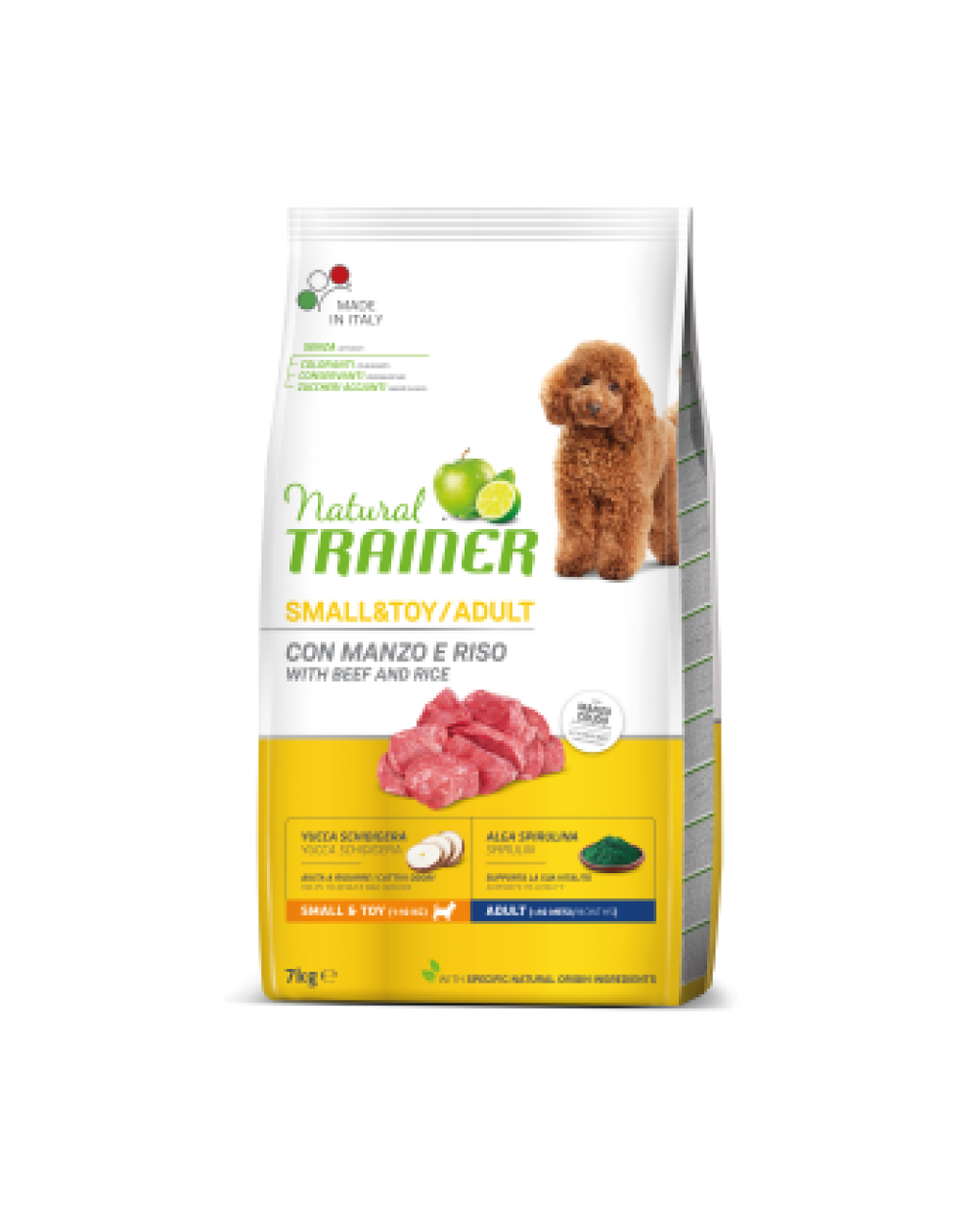предпросмотр Сухой корм Natural Trainer для собак мелких пород, говядина и рис, 0,8 кг 2