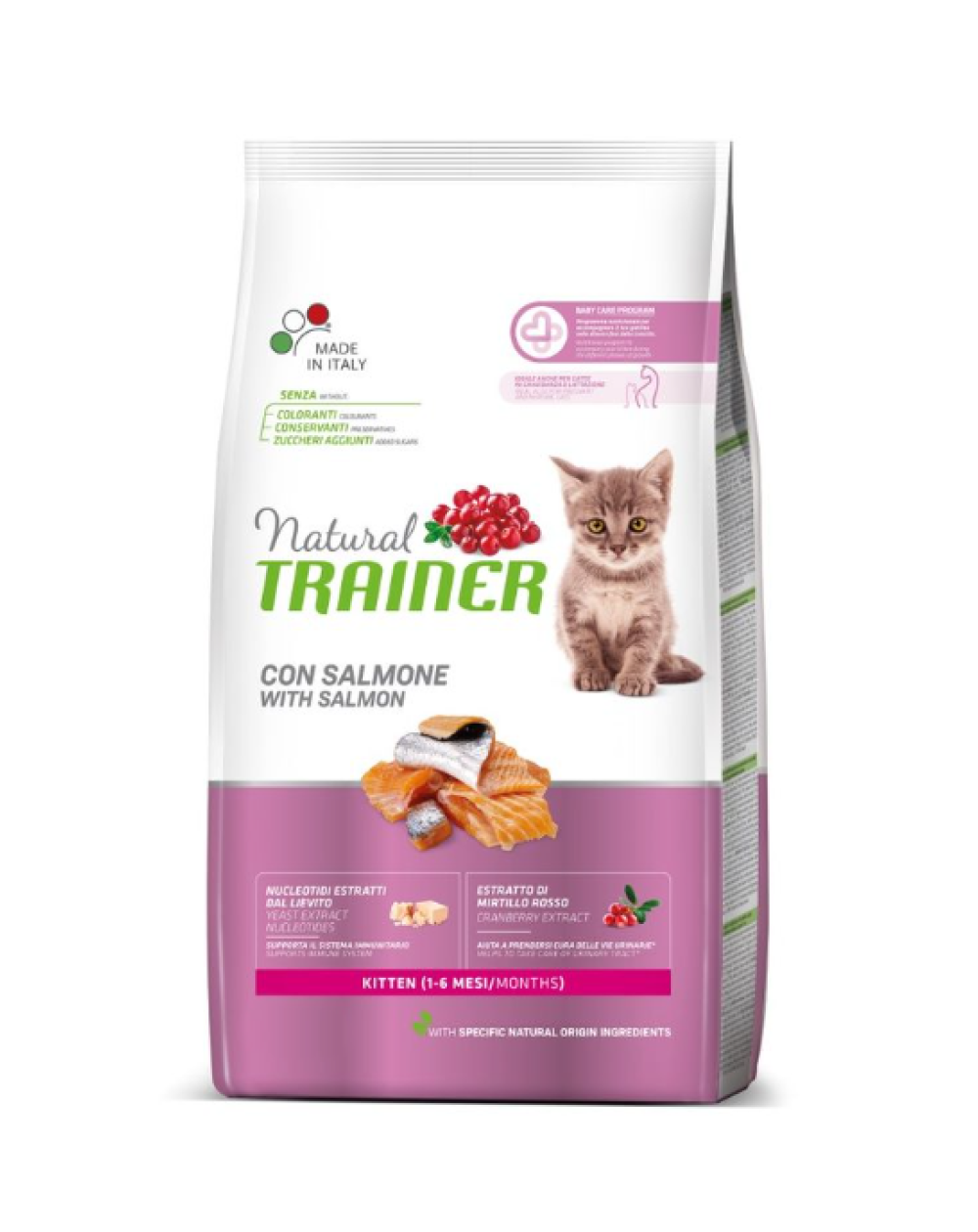 предпросмотр Сухой корм Natural Trainer для котят от 1 до 6 месяцев, лосось, 0,3 кг 2