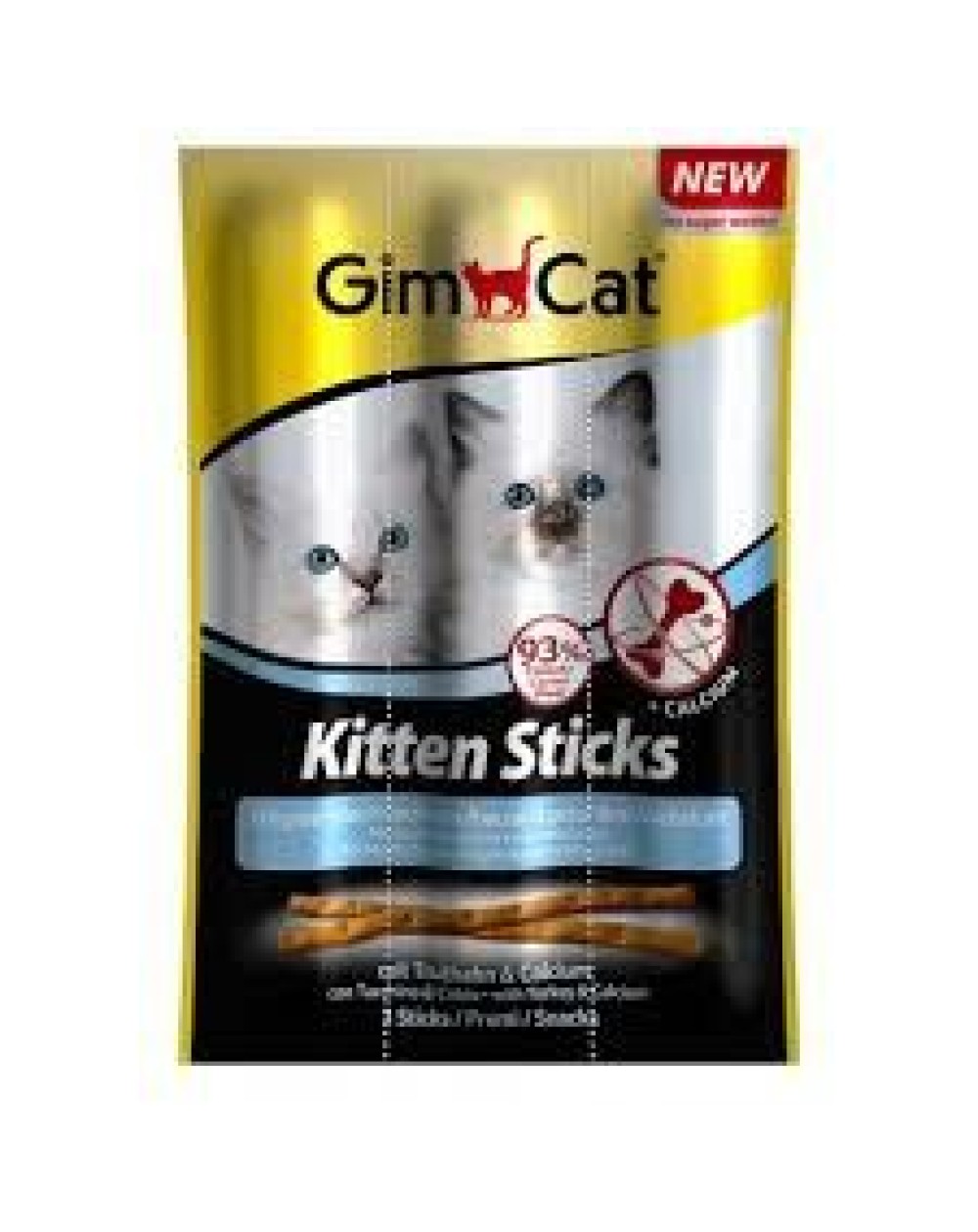 предпросмотр Лакомые палочки GIMСАT для котят, индейка, 0,02 кг 2