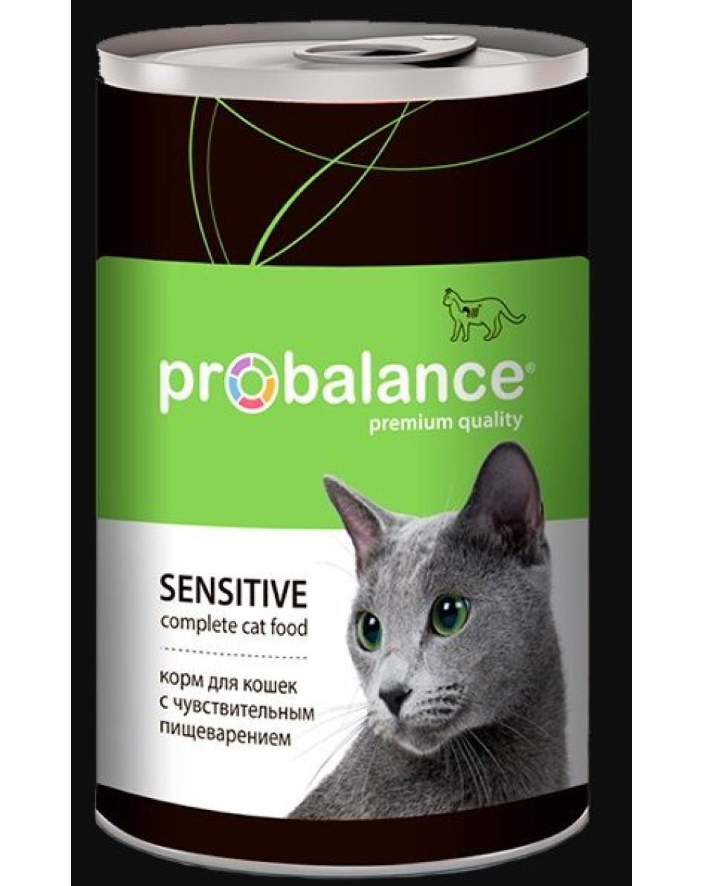 предпросмотр Корм ProBalance Sensitive консерва для кошек с чувствительным пищеварением, 0,415 кг 2