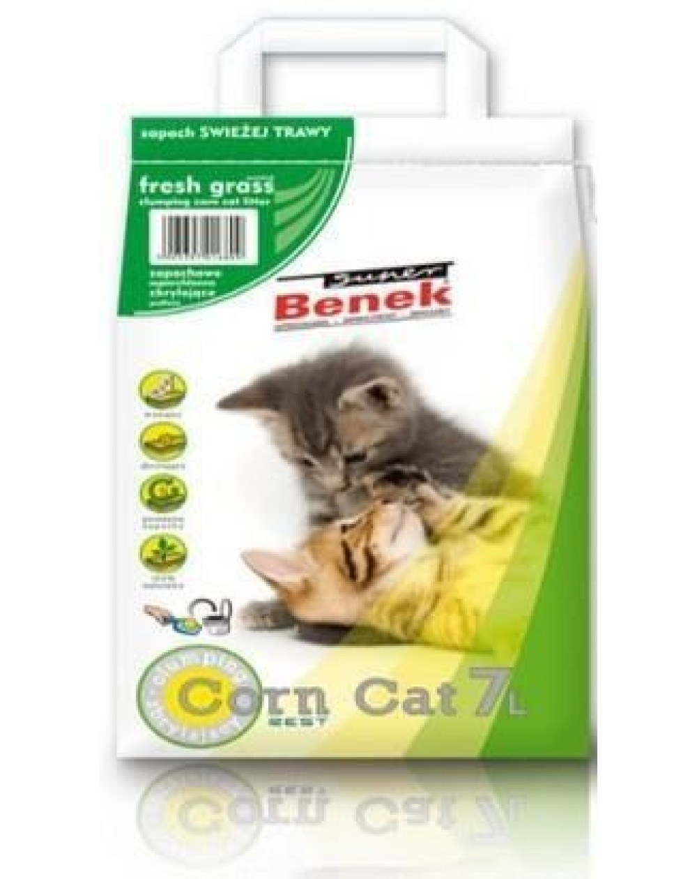 предпросмотр Наполнитель Corn Cat для кошек, свежая трава, 4,75 кг  2