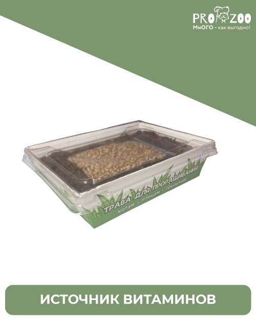 Bunny Трава для проращивания (с грунтом) для котов, грызунов и птиц, 30гр